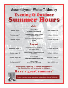 Assemblyman Mosley's Evening & Outdoor HRS