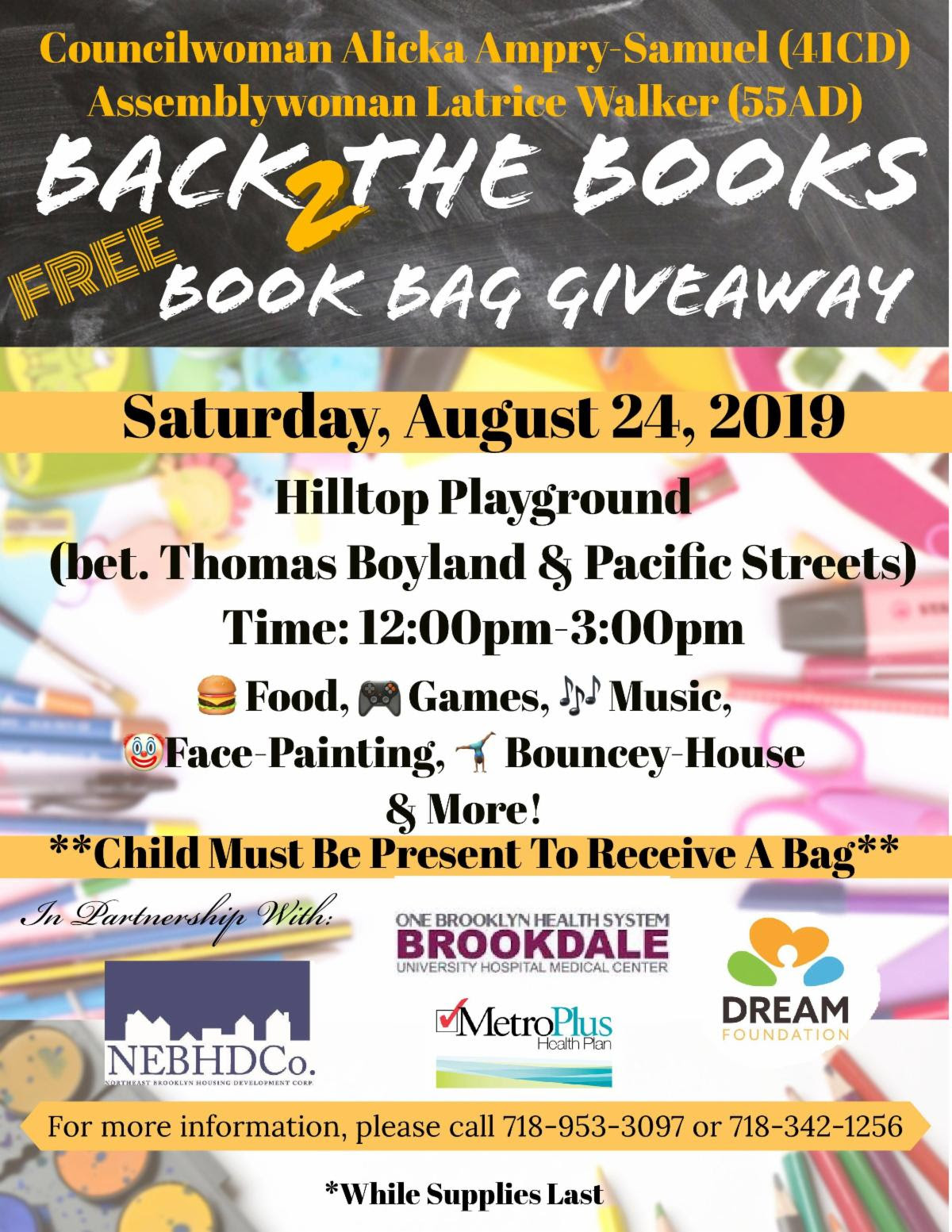 Back to School Events Community Board 8 Brooklyn